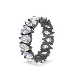 Load image into Gallery viewer, diamond-teardrop-eternity-band-4.80-carat-in-black-gold-FD10554PE-0.30CT-ANGLE2-NL-BG
