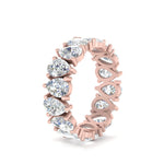 Load image into Gallery viewer, diamond-teardrop-eternity-band-4.80-carat-in-rose-gold-FD10554PE-0.30CT-ANGLE2-NL-RG
