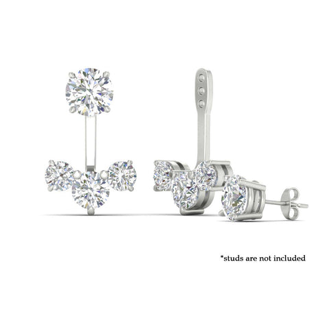 Round Diamond Tree Earring Jackets