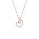 Load image into Gallery viewer, diamond-twist-pave-heart-pendant-in-FDPD11384-NL-RG

