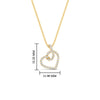 Load image into Gallery viewer, diamond-twist-pave-heart-pendant-in-FDPD11384-NL-YG