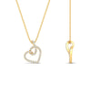 Load image into Gallery viewer, diamond-twist-pave-heart-pendant-in-FDPD11384-NL-YG