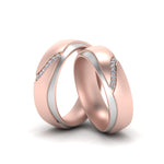 Load image into Gallery viewer, Diamond Wedding Rings For Gay Couples
