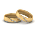 Thumbnail 5 - Diamond Wedding Rings For Gay Couples