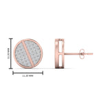 Load image into Gallery viewer, disc-diamond-mens-earrings
