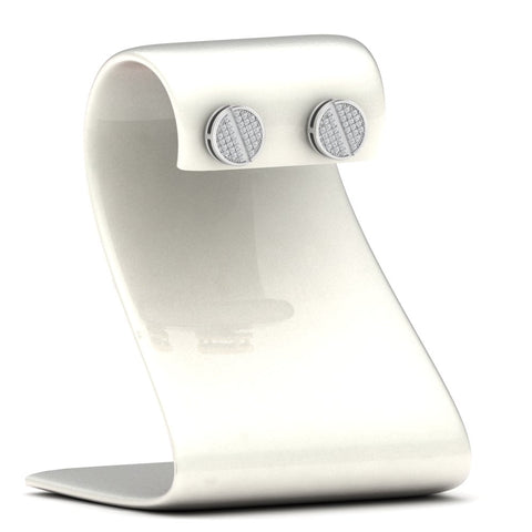 Disc Diamond Mens Earrings