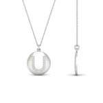 Load image into Gallery viewer, Initial Diamond Disc Pendant
