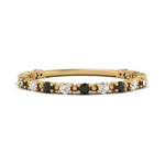 Load image into Gallery viewer, dott-thin-stacking-ring-with-black-diamond-in-yellow-gold-FD123202BGBLACKANGLE3-NL-YG.jpg
