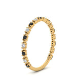 Load image into Gallery viewer, dott-thin-stacking-ring-with-black-diamond-in-yellow-gold-FD123202BGBLACKANGLE3-NL-YG.jpg
