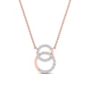 Load image into Gallery viewer, double-diamond-circle-pendant-necklace-in-FD-PD10835-NL-RG