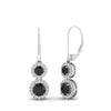 Load image into Gallery viewer, double-drop-lever-back-round-diamond-halo-earrings-with-black-diamond-in-white-gold-FDEAR11226GBLACK-NL-WG.jpg