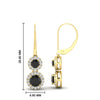 Load image into Gallery viewer, double-drop-lever-back-round-diamond-halo-earrings-with-black-diamond-in-yellow-gold-FDEAR11226GBLACK-NL-YG.jpg