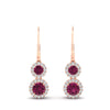 Load image into Gallery viewer, double-drop-lever-back-round-diamond-halo-earrings-with-pink-sapphire-in-rose-gold-FDEAR11226GSADRPI-NL-RG.jpg
