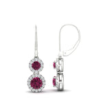 Load image into Gallery viewer, double-drop-lever-back-round-diamond-halo-earrings-with-pink-sapphire-in-white-gold-FDEAR11226GSADRPI-NL-WG.jpg
