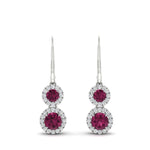 Load image into Gallery viewer, double-drop-lever-back-round-diamond-halo-earrings-with-pink-sapphire-in-white-gold-FDEAR11226GSADRPI-NL-WG.jpg
