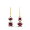 Load image into Gallery viewer, double-drop-lever-back-round-diamond-halo-earrings-with-pink-sapphire-in-yellow-gold-FDEAR11226GSADRPI-NL-YG.jpg