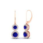 Load image into Gallery viewer, double-drop-lever-back-round-diamond-halo-earrings-with-sapphire-in-rose-gold-FDEAR11226GSABL-NL-RG.jpg
