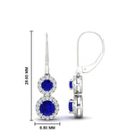 Load image into Gallery viewer, double-drop-lever-back-round-diamond-halo-earrings-with-sapphire-in-white-gold-FDEAR11226GSABL-NL-WG.jpg

