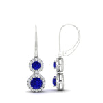 Load image into Gallery viewer, double-drop-lever-back-round-diamond-halo-earrings-with-sapphire-in-white-gold-FDEAR11226GSABL-NL-WG.jpg
