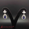 Load image into Gallery viewer, double-halo-pear-drop-earrings-with-sapphire-in-white-gold-fdear11368-fancy-nl-wg