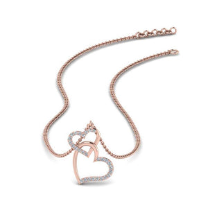 Double Heart Pendant For Women