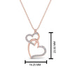 Load image into Gallery viewer, double-heart-diamond-pendant-in-FDPD9270-NL-RG