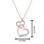 Load image into Gallery viewer, double-heart-diamond-pendant-in-FDPD9270-NL-RG
