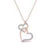 Load image into Gallery viewer, double-heart-diamond-pendant-in-FDPD9270-NL-RG