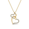 Load image into Gallery viewer, double-heart-diamond-pendant-in-FDPD9270-NL-YG