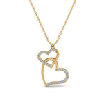 Load image into Gallery viewer, double-heart-diamond-pendant-in-FDPD9270-NL-YG
