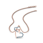Load image into Gallery viewer, double-heart-diamond-pendant-with-blue-topaz-in-FDPD9270GICBLTO-NL-RG
