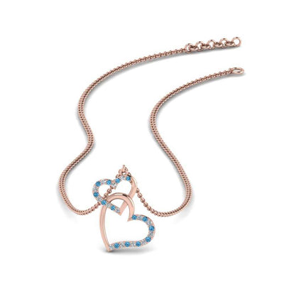 Double Heart Pendant For Women