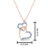 Load image into Gallery viewer, double-heart-diamond-pendant-with-blue-topaz-in-FDPD9270GICBLTO-NL-RG