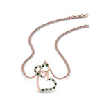 Load image into Gallery viewer, double-heart-diamond-pendant-with-emerald-in-FDPD9270GEMGR-NL-RG
