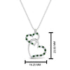 Load image into Gallery viewer, double-heart-diamond-pendant-with-emerald-in-FDPD9270GEMGR-NL-WG
