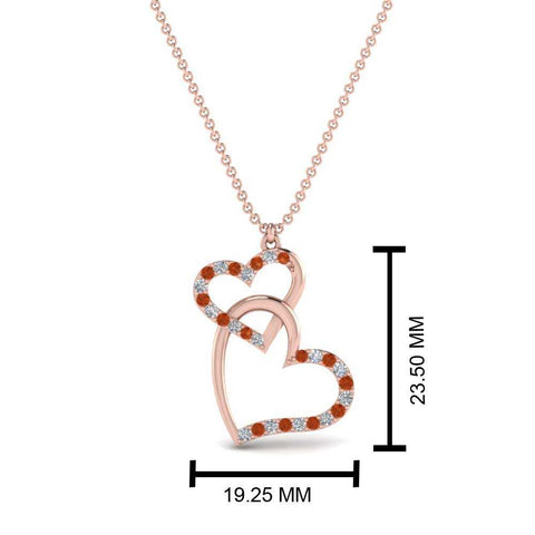double-heart-diamond-pendant-with-orange-sapphire-in-FDPD9270GSAOR-NL-RG