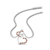 Load image into Gallery viewer, double-heart-diamond-pendant-with-orange-sapphire-in-FDPD9270GSAOR-NL-WG