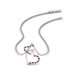Load image into Gallery viewer, double-heart-diamond-pendant-with-pink-sapphire-in-FDPD9270GSADRPI-NL-WG
