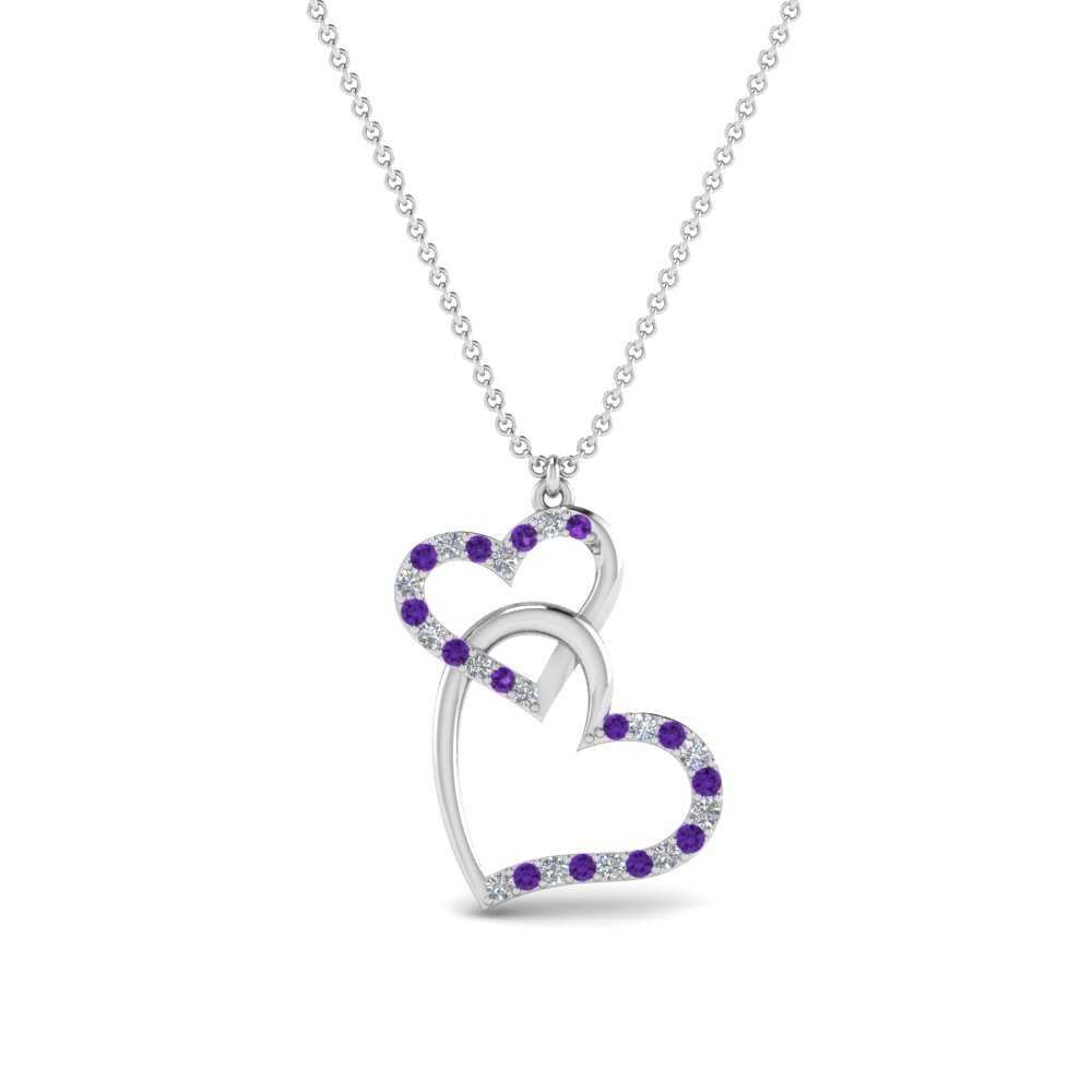 double-heart-diamond-pendant-with-purple-topaz-in-FDPD9270GVITO-NL-WG