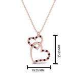 Load image into Gallery viewer, double-heart-diamond-pendant-with-ruby-in-FDPD9270GRUDR-NL-RG
