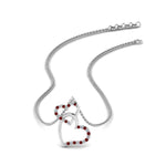 Load image into Gallery viewer, double-heart-diamond-pendant-with-ruby-in-FDPD9270GRUDR-NL-WG
