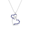 Load image into Gallery viewer, double-heart-diamond-pendant-with-sapphire-in-FDPD9270GSABL-NL-WG