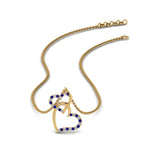 Load image into Gallery viewer, double-heart-diamond-pendant-with-sapphire-in-FDPD9270GSABL-NL-YG

