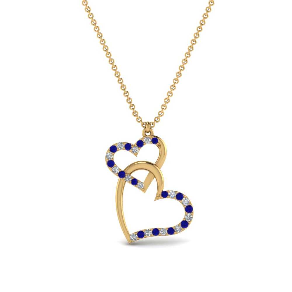 double-heart-diamond-pendant-with-sapphire-in-FDPD9270GSABL-NL-YG
