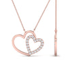 Load image into Gallery viewer, double-heart-open-pendant-with-diamonds-in-FDPD10806-NL-RG.jpg
