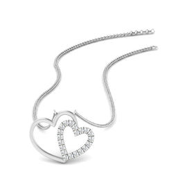 Double Heart Open Pendant