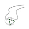 Load image into Gallery viewer, double-heart-open-pendant-with-emerald-in-FDPD10806-GEMGR-NL-WG.jpg