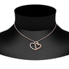 Load image into Gallery viewer, double-heart-open-pendant-with-orange-sapphire-in-FDPD10806-GSAOR-NL-RG.jpg