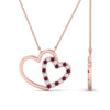 Load image into Gallery viewer, double-heart-open-pendant-with-pink-sapphire-in-FDPD10806-GSADRPI-NL-RG.jpg