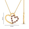 Load image into Gallery viewer, double-heart-open-pendant-with-pink-sapphire-in-FDPD10806-GSADRPI-NL-YG.jpg